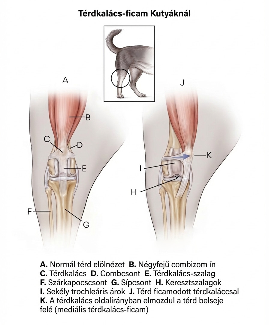 térdkalács ficam kutyáknál